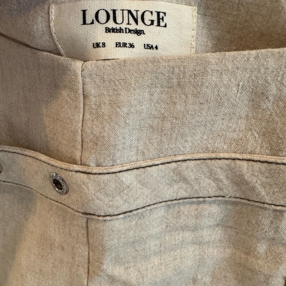 Elegant Cream Wide-Leg Pant with Flowing Silhouette - Picture 6 of 6